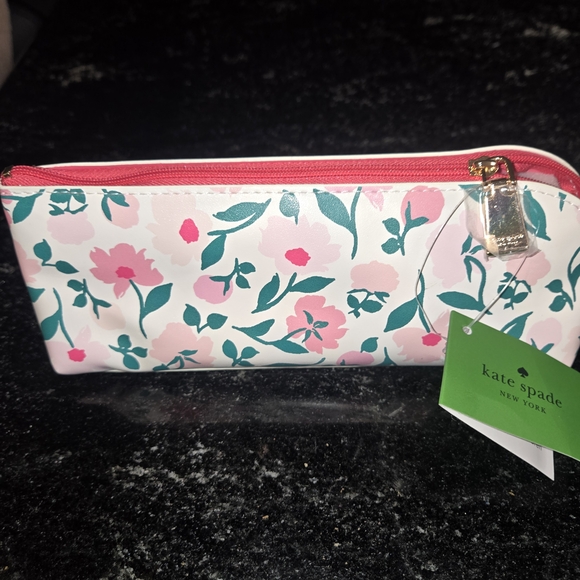 Kate Spade Floral Cosmetic Bag - Pink and Green - Picture 2 of 6